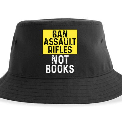 Ban Assault Rifles Not Books Sustainable Bucket Hat