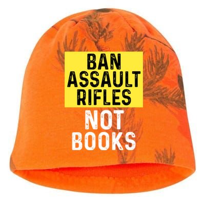 Ban Assault Rifles Not Books Kati - Camo Knit Beanie