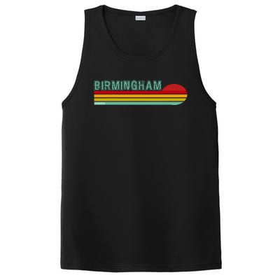 Birmingham Alabama Retro Sunset PosiCharge Competitor Tank