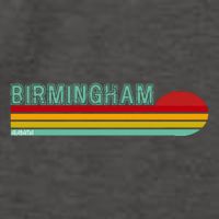 Birmingham Alabama Retro Sunset Vector Backpack