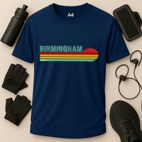 Birmingham Alabama Retro Sunset Performance Shirt