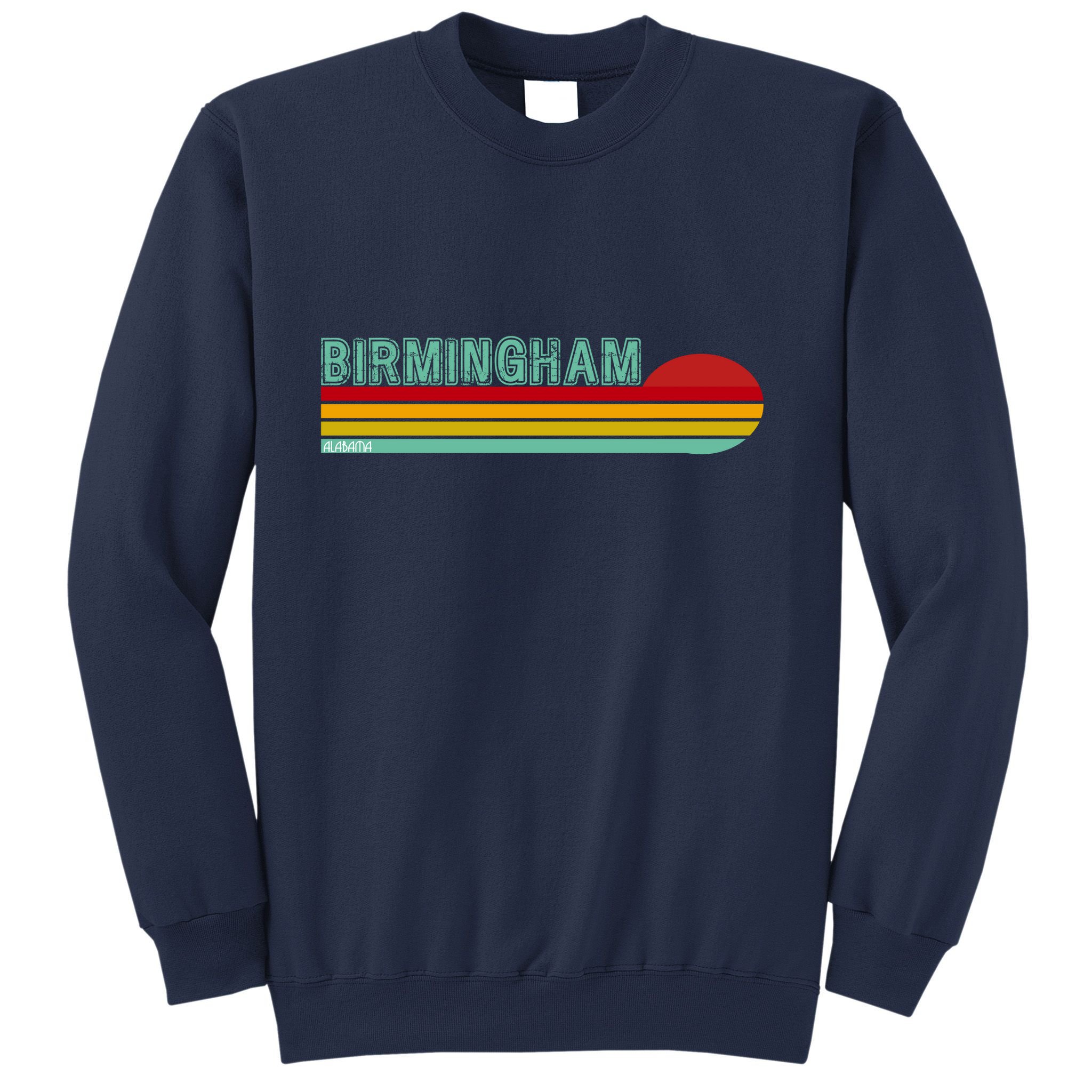 Birmingham Alabama Retro Sunset Sweatshirt