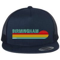 Birmingham Alabama Retro Sunset Flatbill Hat