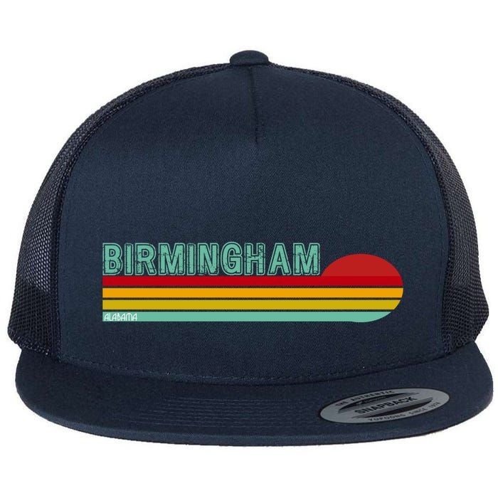 Birmingham Alabama Retro Sunset Flatbill Hat