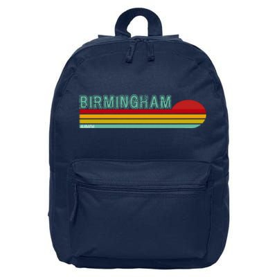 Birmingham Alabama Retro Sunset 16 in Basic Backpack