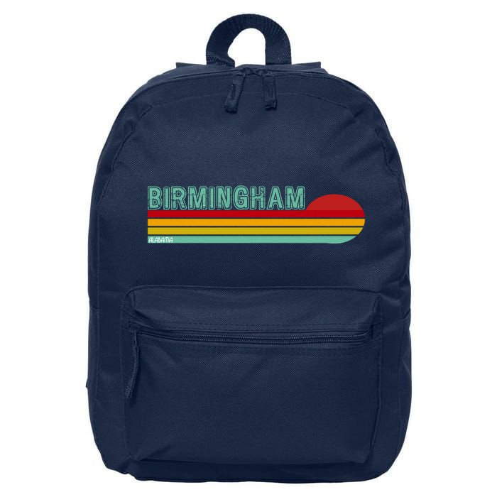 Birmingham Alabama Retro Sunset 16 in Basic Backpack