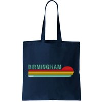 Birmingham Alabama Retro Sunset Tote Bag