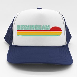 Birmingham Alabama Retro Sunset Trucker Hat