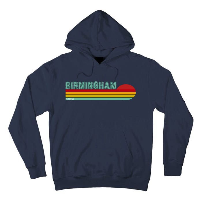 Birmingham Alabama Retro Sunset Tall Hoodie