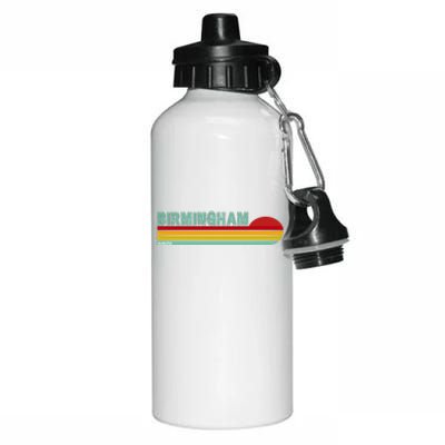 Birmingham Alabama Retro Sunset Aluminum Water Bottle