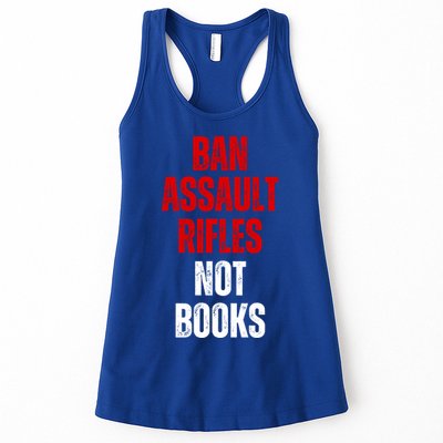 Ban Assault Rifles Not Books Womens Tank Top