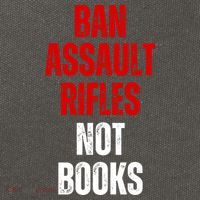 Ban Assault Rifles Not Books Cotton Canvas Backpack