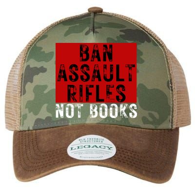 Ban Assault Rifles Not Books Legacy Tie Dye Trucker Hat
