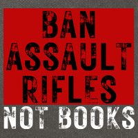 Ban Assault Rifles Not Books Cotton Canvas Backpack