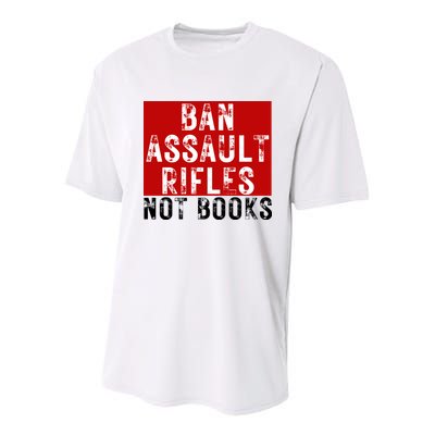 Ban Assault Rifles Not Books Youth Performance Sprint T-Shirt