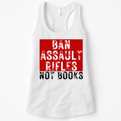 Ban Assault Rifles Not Books Womens Tank Top