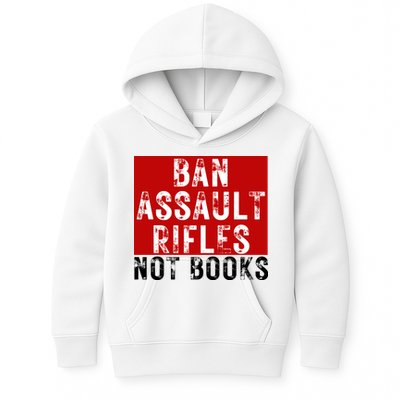 Ban Assault Rifles Not Books Kids Hoodie