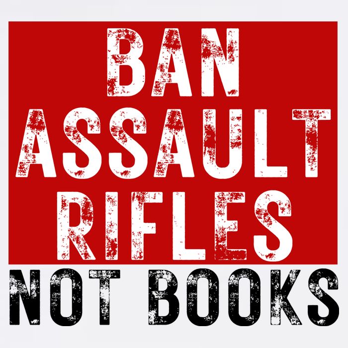 Ban Assault Rifles Not Books Short Acrylic Beanie