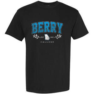 Berry Arch Retro College Athletic Sports Garment-Dyed Heavyweight T-Shirt