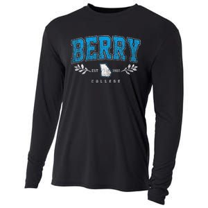 Berry Arch Retro College Athletic Sports Cooling Performance Long Sleeve Crew