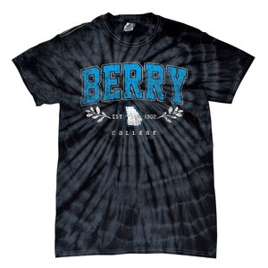 Berry Arch Retro College Athletic Sports Tie-Dye T-Shirt