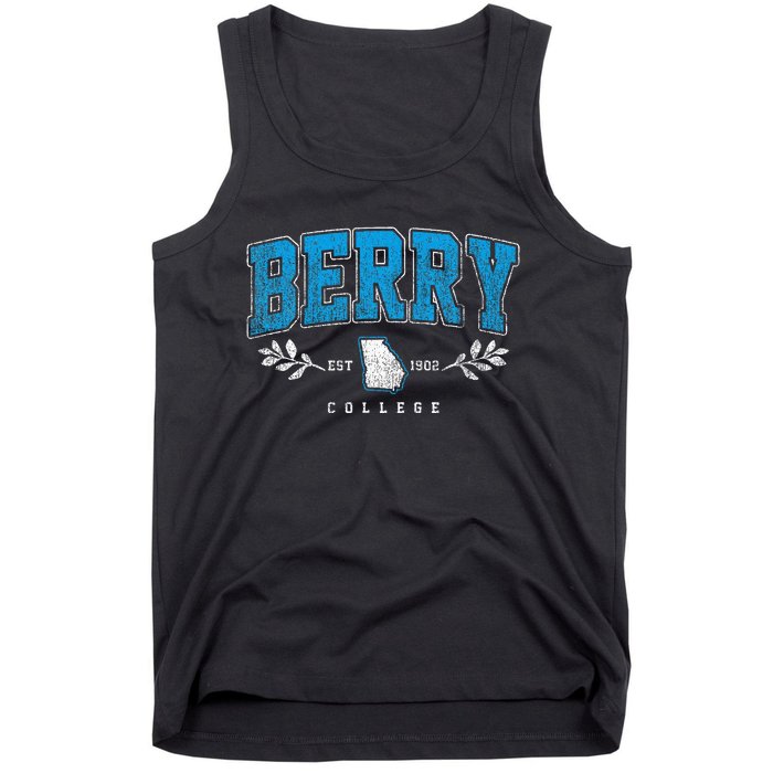 Berry Arch Retro College Athletic Sports Tank Top