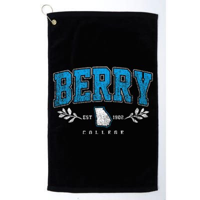 Berry Arch Retro College Athletic Sports Platinum Collection Golf Towel