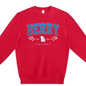 Berry Arch Retro College Athletic Sports Premium Crewneck Sweatshirt