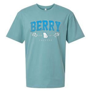 Berry Arch Retro College Athletic Sports Sueded Cloud Jersey T-Shirt