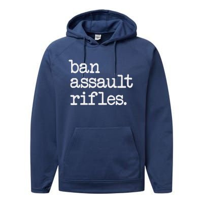 Ban Assault Rifles Performance Fleece Hoodie