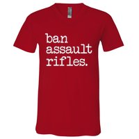 Ban Assault Rifles V-Neck T-Shirt