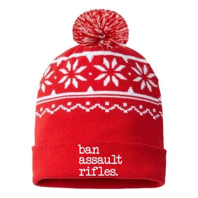 Ban Assault Rifles USA-Made Snowflake Beanie