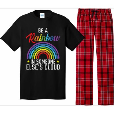 Be A Rainbow In Someone Else's Cloud Rainbow Lover Pajama Set