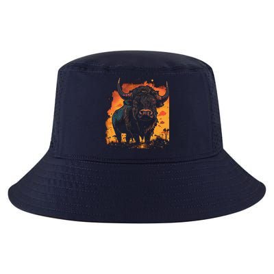 Buffalo Animal Retro Style Graphic Tees for Boy Cool Comfort Performance Bucket Hat