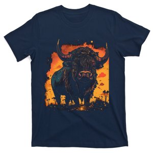 Buffalo Animal Retro Style Graphic Tees for Boy T-Shirt