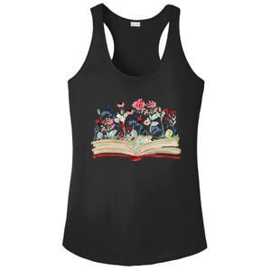 Bookworm Avid Reader Flowers Literature Book Reading Ladies PosiCharge Competitor Racerback Tank