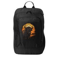 Bison Animal Retro Style Graphic Tee for Boy Girl City Backpack