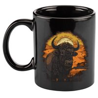 Bison Animal Retro Style Graphic Tee for Boy Girl 11oz C Handle Ceramic Mug