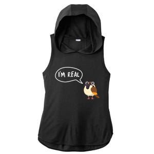 Birds Are Real Ladies PosiCharge Tri-Blend Wicking Draft Hoodie Tank