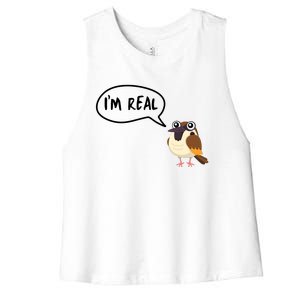 Birds Are Real Women's Racerback Cropped Tank