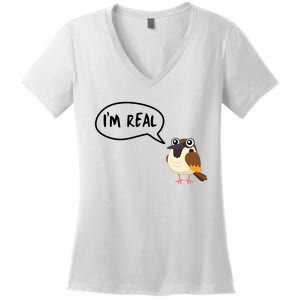 Birds Are Real Women's V-Neck T-Shirt