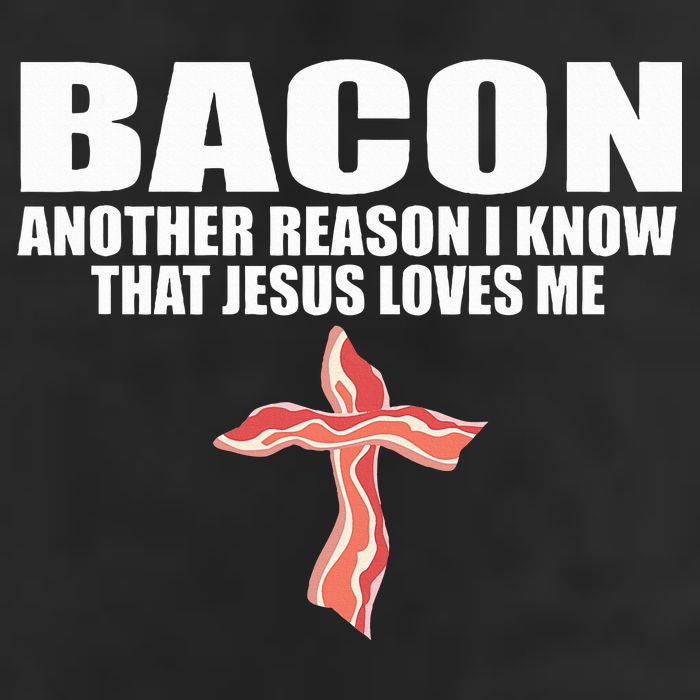 Bacon Another Reason I Know That Jesus Loves Me Funny Pork Garment-Dyed Fleece Hoodie