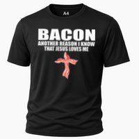 Bacon Another Reason I Know That Jesus Loves Me Funny Pork Cooling Performance Crew T-Shirt
