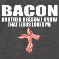 Bacon Another Reason I Know That Jesus Loves Me Funny Pork Vector Backpack