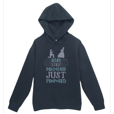 Books and Running Run Like Mr. Collins Just Proposed Urban Pullover Hoodie