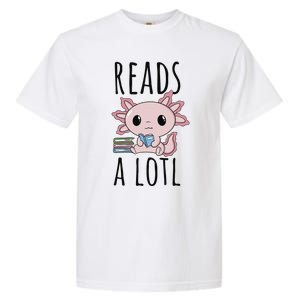 Bookman Axolotl Reads ALotl Funny ReadAxolotl Garment-Dyed Heavyweight T-Shirt