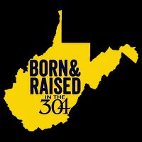 Born And Raised In The 304 West Virginia State Map Cooling Performance Crew T-Shirt