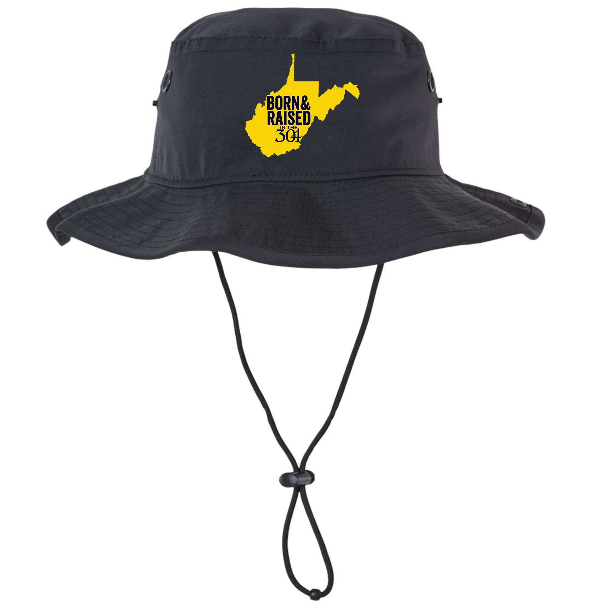 Born And Raised In The 304 West Virginia State Map Bucket Hat