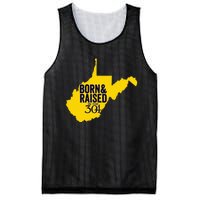 Born And Raised In The 304 West Virginia State Map Mesh Reversible Basketball Jersey Tank