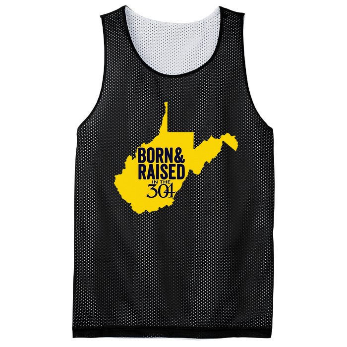 Born And Raised In The 304 West Virginia State Map Mesh Reversible Basketball Jersey Tank